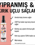 Gliss Split Hair Miracle Hair Repair Serum - 200ml, Nourishes & Repairs Damaged Hair with Ionic Complex & Grape - view 3