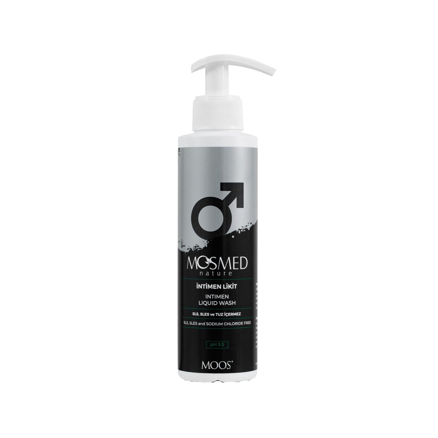 Moos Intimate Liquid pH 5.5 - Gentle Hygiene for Sensitive Areas, 200ml Moos Intimate Liquid pH 5.5 - Gentle Intimate Hygiene intimate liquid, pH 5.5, intimate hygiene, personal care, gentle hygiene products, sensitive care, feminine hygiene, masculine hygiene, daily hygiene, personal hygiene products