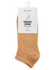 Eklips Unisex Athletic Sneaker Socks 3-Pack in Purple & Orange