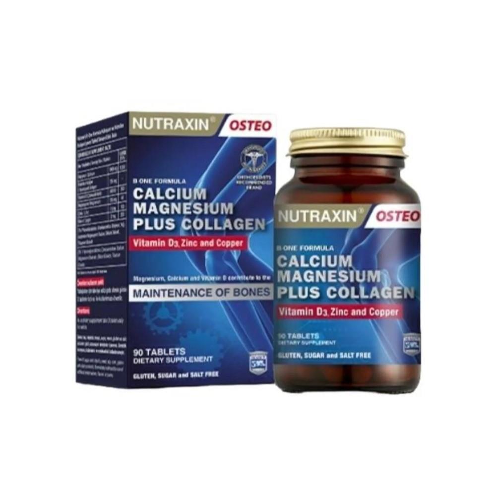 Nutraxin Osteo B-One Formula Type I Collagen Supplement - Bone & Joint Health Support with Calcium, Vitamin D, Magnesium, Zinc, and Copper Nutraxin Osteo B-One Collagen Supplement for Bone & Joint Health Type I Collagen Supplement, Bone Health Support, Calcium and Vitamin D Supplement, Magnesium Zinc Copper Supplement, Dietary Supplement for Joint Health, Joint Health, Bone Health, Collagen Supplement, Nutraxin, Osteo B-One Formula