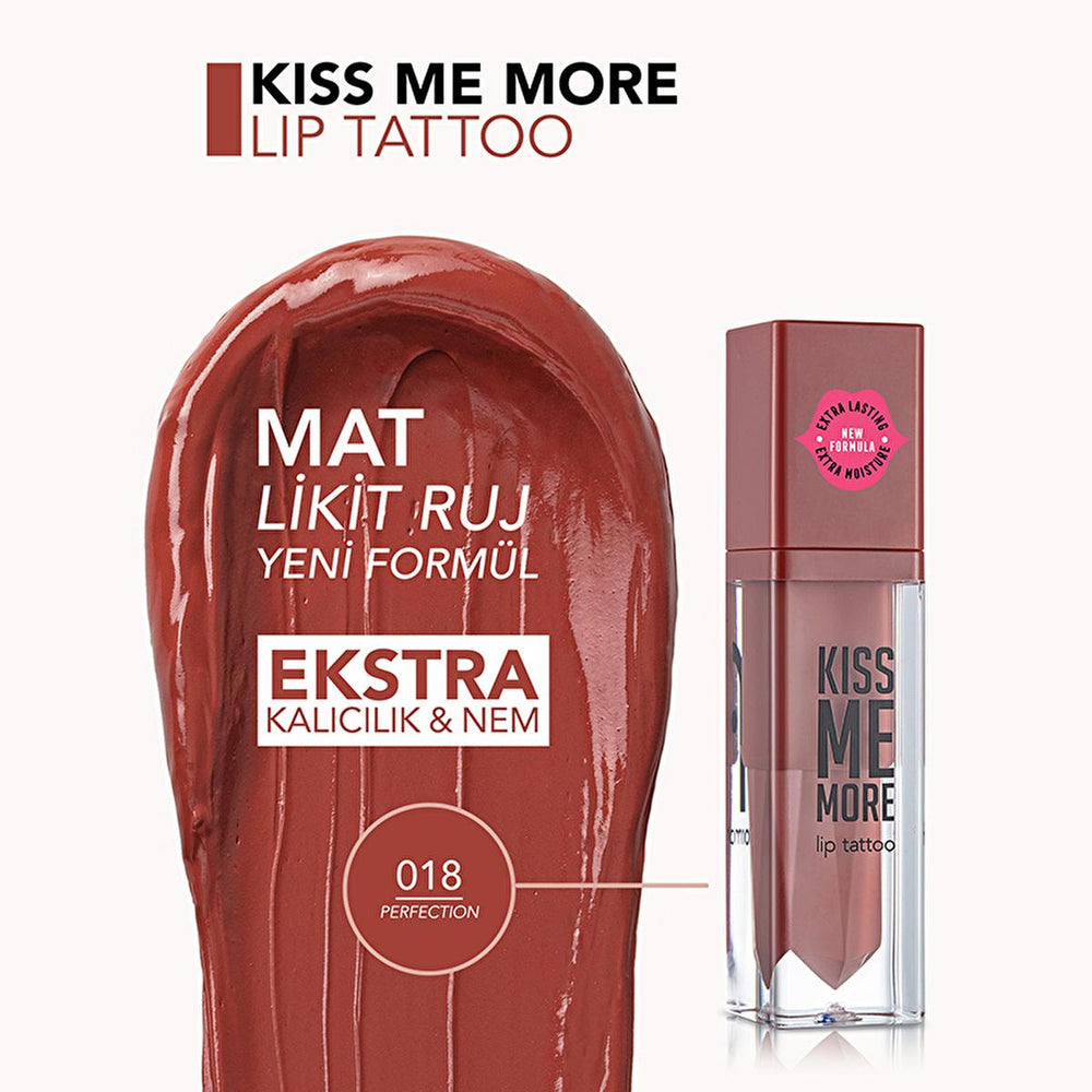 Flormar Liquid Matte Lipstick - Long-Lasting Moisturizing Lip Color, Transfer-Proof, 018 Perfection - Lipstick