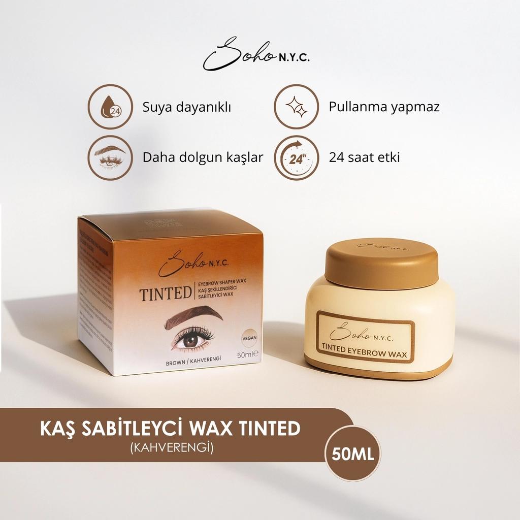 Soho N.Y.C. Brown Eyebrow Styling &amp; Volumizing Wax 50 ml