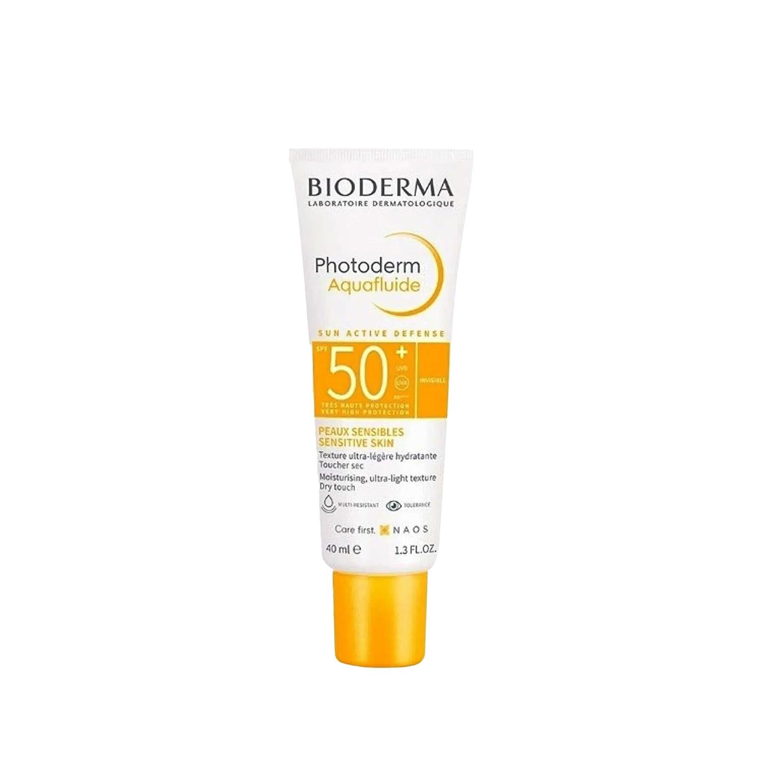 Bioderma Photoderm Aquafluide SPF 50+ Sunscreen Cream - Lightweight, Matte Finish, High Protection Bioderma SPF 50+ Sunscreen Cream - Lightweight &amp; Matte SPF 50+ sunscreen, sunscreen cream, high protection sunscreen, matte finish sunscreen, lightweight sunscreen, sun protection, sensitive skin, outdoor enthusiasts, daily sun care, non-greasy sunscreen, UVA protection, UVB protection, skin care, dermatologically tested, cosmetic sunscreen