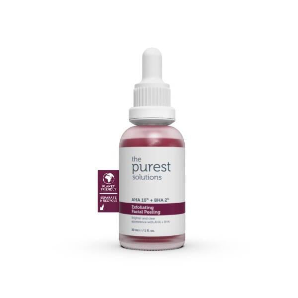 The Purest Solutions Facial Exfoliating Peel: AHA BHA for Acne, Hyperpigmentation - Glycolic & Salicylic Acid - Skin Resurfacing, 30ml The Purest Solutions AHA BHA Facial Peel - Exfoliate & Renew facial peeling, AHA BHA peel, exfoliating facial treatment, chemical peel at home, salicylic acid peel, glycolic acid peel, skin resurfacing peel, The Purest Solutions, exfoliating peel for acne, exfoliating peel for hyperpigmentation, AHA peel, BHA peel, facial exfoliant, skin peel, acne treatment, hyperpigmentati