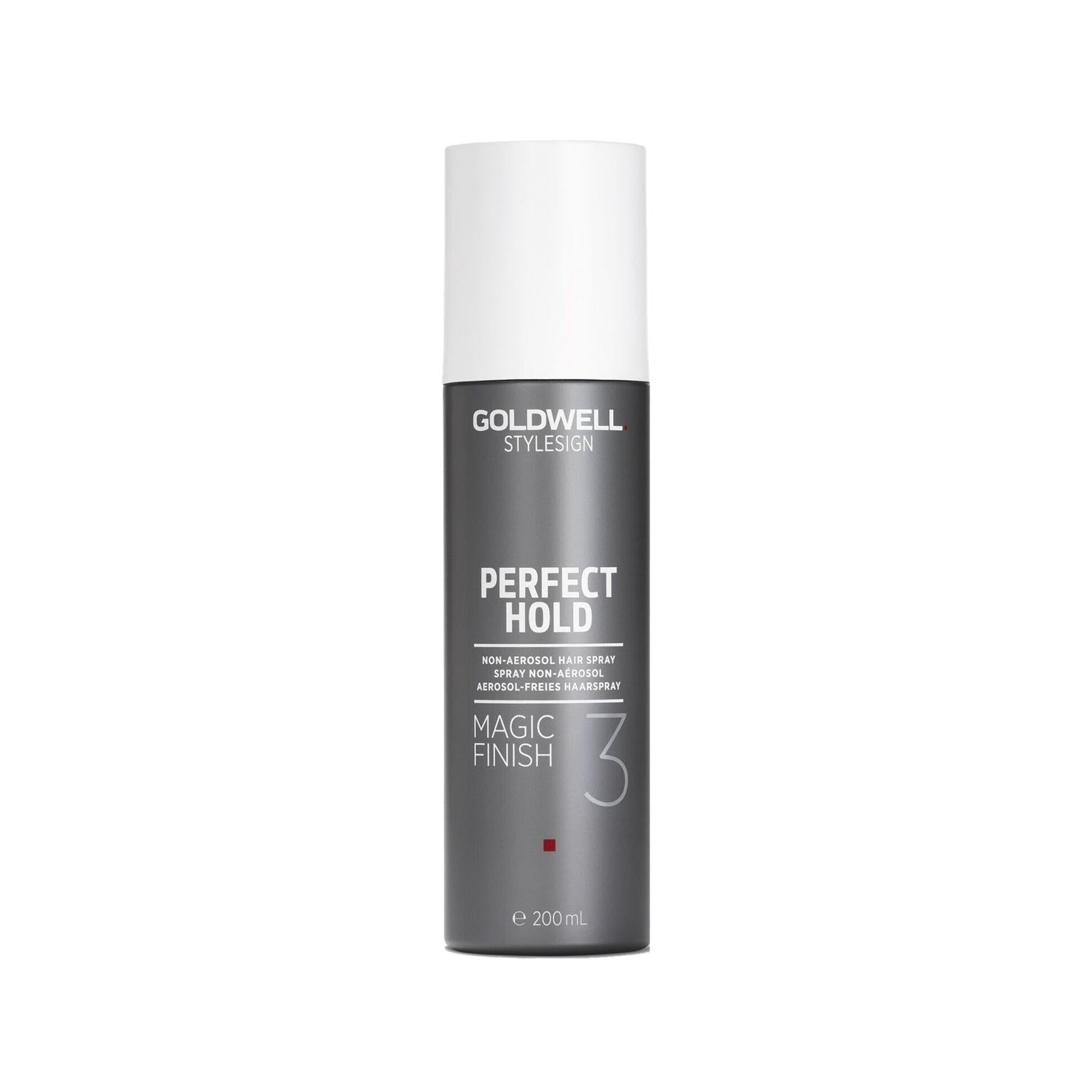 Goldwell Perfect Hold Magic Finish 3 Non-Aerosol Hair Spray - 200ml, Long-Lasting Hold & Professional Finish Goldwell Perfect Hold Magic Finish 3 - Non-Aerosol Hair Spray Goldwell Perfect Hold, Magic Finish 3, Non-aerosol hair spray, 200 ml hair spray, Professional hair care products, Gas-free hair styling, Long-lasting hairstyle hold, hair spray, non-aerosol, professional hair care, environmentally friendly hair products, health-conscious hair styling, salon-grade hair products