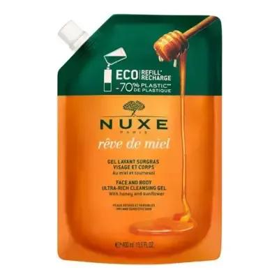 Nuxe Reve De Miel Ultra Rich Cleansing Gel: Honey-Infused Face & Body Wash for Dry, Sensitive Skin - Natural, Paraben & SLS Free Nuxe Reve De Miel Cleansing Gel - Honey Face & Body Wash Nuxe Reve De Miel, ultra rich cleansing gel, face and body cleanser, honey cleansing gel, natural face wash, dry skin cleanser, sensitive skin cleanser, moisturizing body wash, paraben free cleanser, SLS free cleanser, cleansing gel, face cleanser, body wash, honey, natural skincare, dry skin, sensitive skin, moisturizing, p