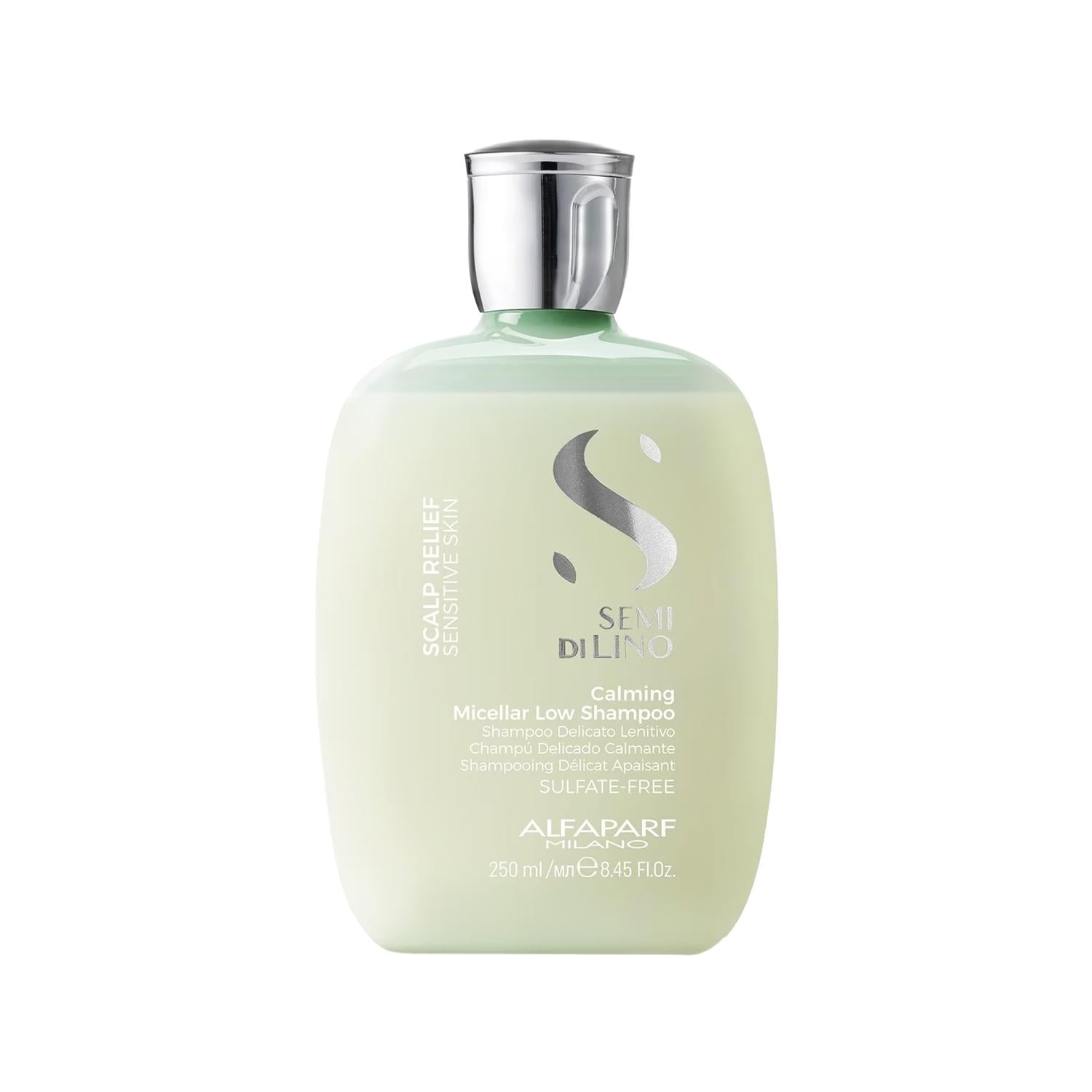 Alfaparf Semi Di Lino Calming Micellar Shampoo - Gentle Hair Care for Sensitive Scalps, 8.45 fl oz Alfaparf Calming Micellar Shampoo for Sensitive Scalps Calming micellar shampoo, Gentle hair care, Sensitive scalp relief, Alfaparf Semi Di Lino, Sulfate-free shampoo, Hair care for sensitive scalps, Soothing shampoo, Micellar technology, Gentle cleansing, Scalp soothing, Hair care solutions, Sensitive scalp shampoo, Calming hair care, Natural hair care
