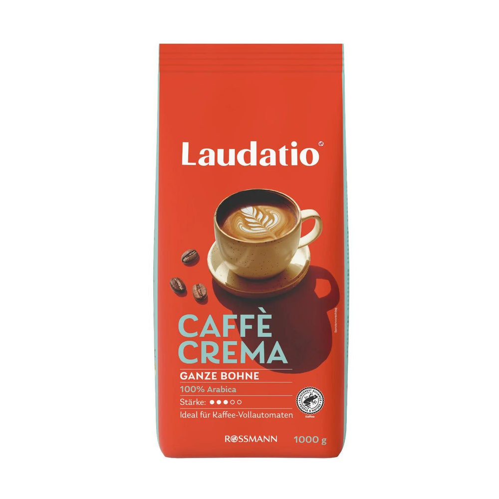 Laudatio Cafe Crema Rich & Smooth Whole Bean Coffee 1000g