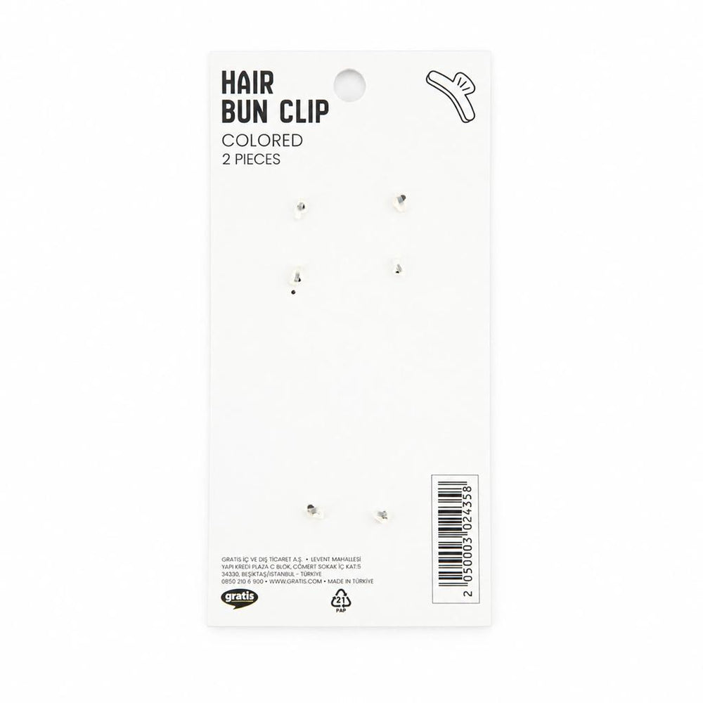 Eklips Small Bun Hair Pins 2-Piece Set for Secure Styling