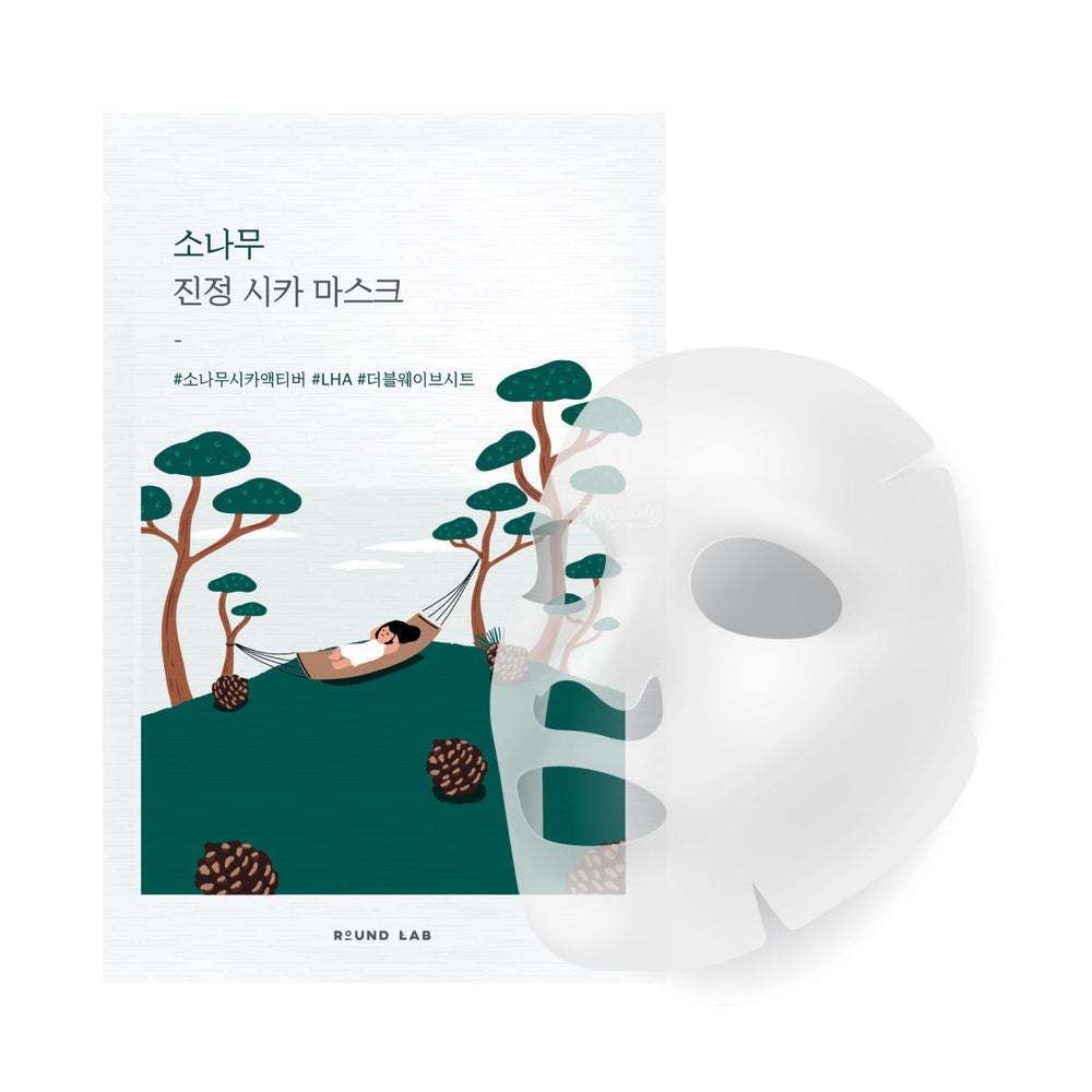 Round Lab Pine Calming Cica Mask Soothing Sheet Mask 27ml x 10