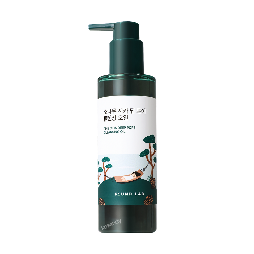Round Lab Pine Cica Deep Pore Cleansing Oil with Charcoal 200ml