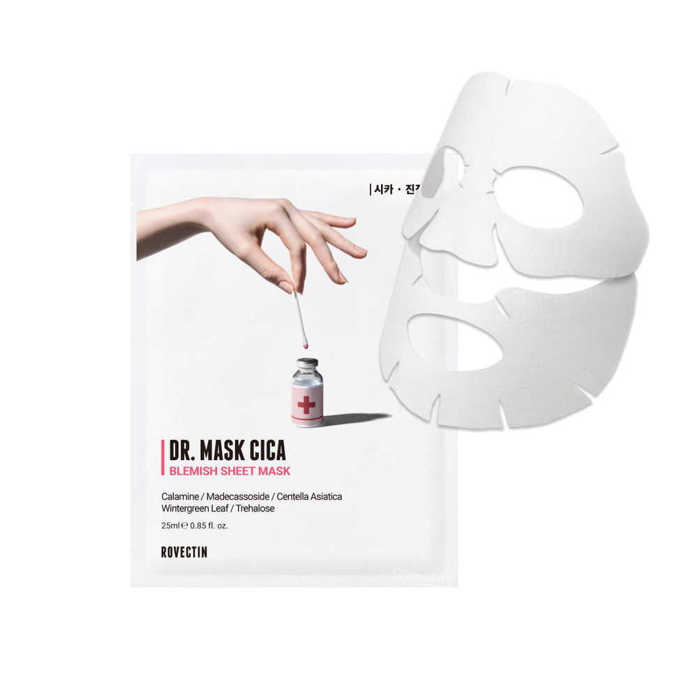 Rovectin Dr. Mask Cica Soothing Sheet Mask with Calamine 25ml x 5