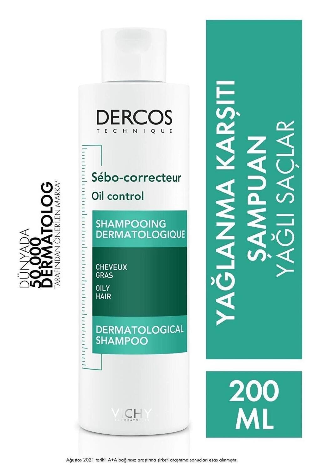 Vichy Dercos Oil Control Shampoo - Dermatological Anti-Dandruff Shampoo for Oily Hair, Paraben-Free, 6.76 fl oz Vichy Dercos Oil Control Shampoo - Anti-Dandruff for Oily Hair Vichy Dercos Oil Control Shampoo, Anti-dandruff shampoo, Dermatological shampoo, Oily hair care, Paraben-free shampoo, Salicylic Acid, Sodium Glycolate, Hair care for oily scalp, Sebum regulation, Scalp health, Clean beauty, Cosmetic products, Shampoo for oily hair