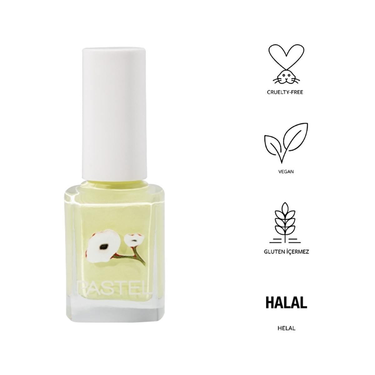 pastel nail polish 413 bottle, applying pastel nail polish 413, swatch of pastel nail polish 413 Pastel Nail Polish 413 - Long-Lasting Shine and Easy Application for Women | 0.44 fl. oz. Pastel Nail Polish 413 - Long-Lasting Shine for Beauty Enthusiasts nail-polish, pastel, beauty, long-lasting, easy-application, shiny-nails, women, manicure, cosmetology, ai-generated