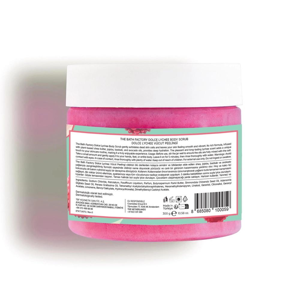 The Bath Factory Dolche Lychee Moisturizing Body Scrub 300g