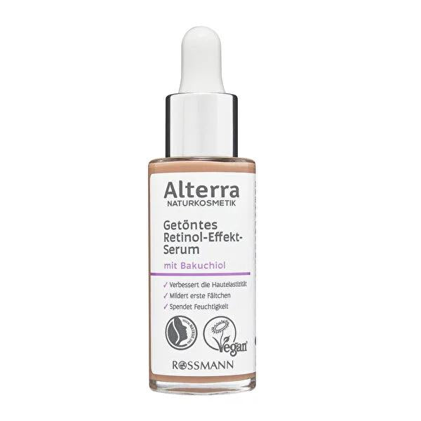 Alterra Vegan Retinol Alternative Serum with Bakuchiol &amp; Organic Aloe Vera - Tinted Anti-Aging Formula for Fine Lines &amp; Hydration Alterra Bakuchiol Serum - Vegan Retinol Alternative for Anti-Aging retinol serum alternative, bakuchiol serum, vegan skincare, organic aloe vera serum, tinted serum for anti-aging, anti-aging skincare, vegan beauty products, natural skincare solutions, cruelty-free cosmetics, fine lines reduction, skin hydration, skin elasticity improvement