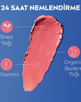 NIVEA Colored Lip Care Cream with SPF30 UV Protection - Moisturizing, Natural Ingredients, 3-in-1 Formula - Lip Balm