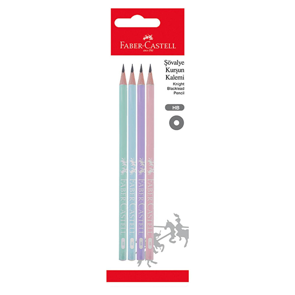Faber Castell Pastel Pencils HB 4-Pack - Artist Grade Drawing Pencils for Writing & Art