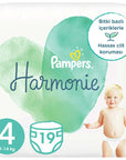 Prima Harmonie Baby Diapers Size 4 - Gentle, Plant-Based, Hypoallergenic - 19 Count - Perfume
