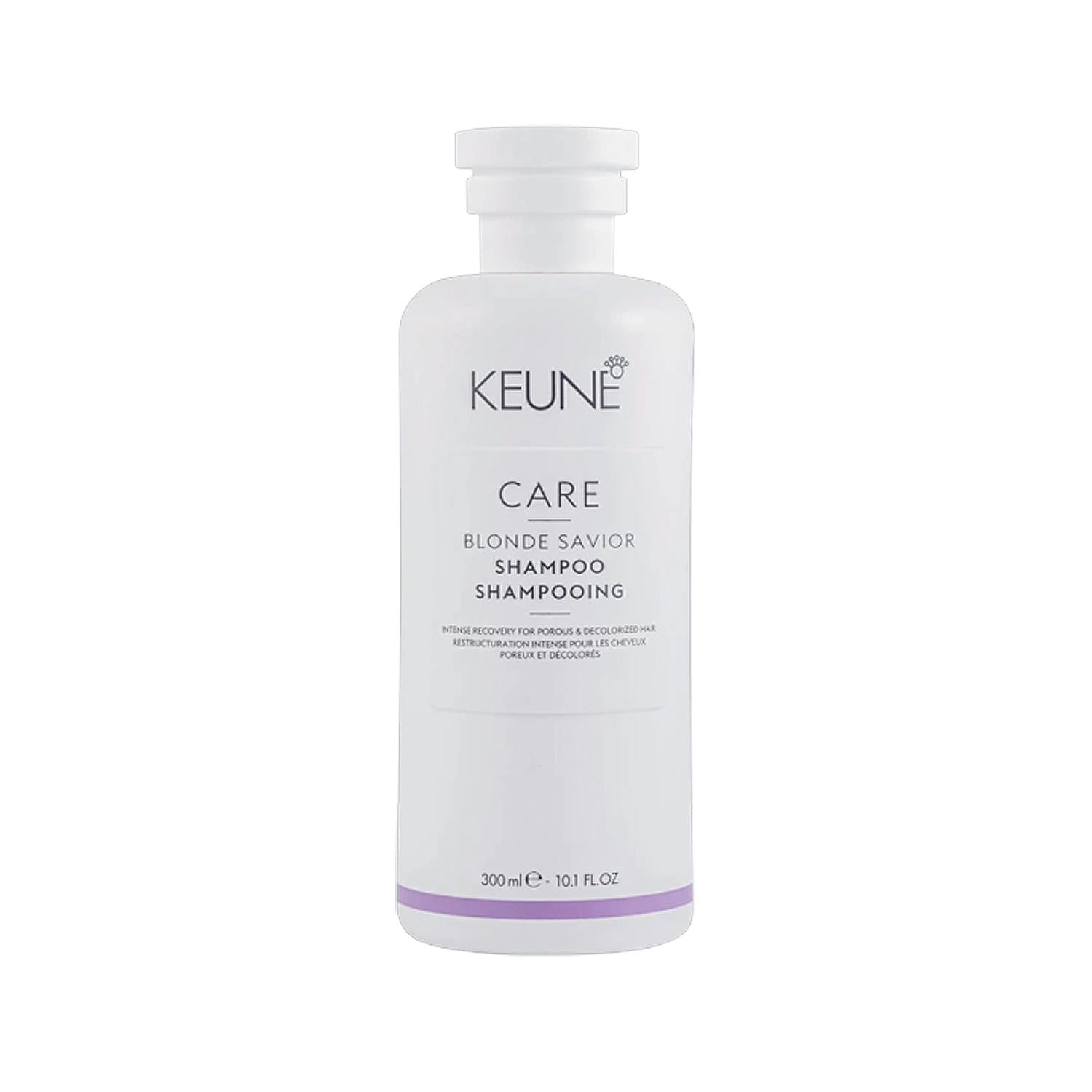 Keune Care Blonde Savior Shampoo: Repairing & Brightening Shampoo for Damaged, Color-Treated Blonde Hair - 10.14 fl oz Keune Blonde Savior: Repair Shampoo for Damaged Blonde Hair Keune shampoo, blonde shampoo, hair repair shampoo, blonde savior shampoo, damaged hair shampoo, shampoo for blonde hair, Keune Care Blonde Savior, shampoo, hair care, blonde hair, bleached hair, damaged hair, repairing shampoo, nourishing shampoo, color-treated hair, hair cleanser, hair health, hair brightness, professional hair c