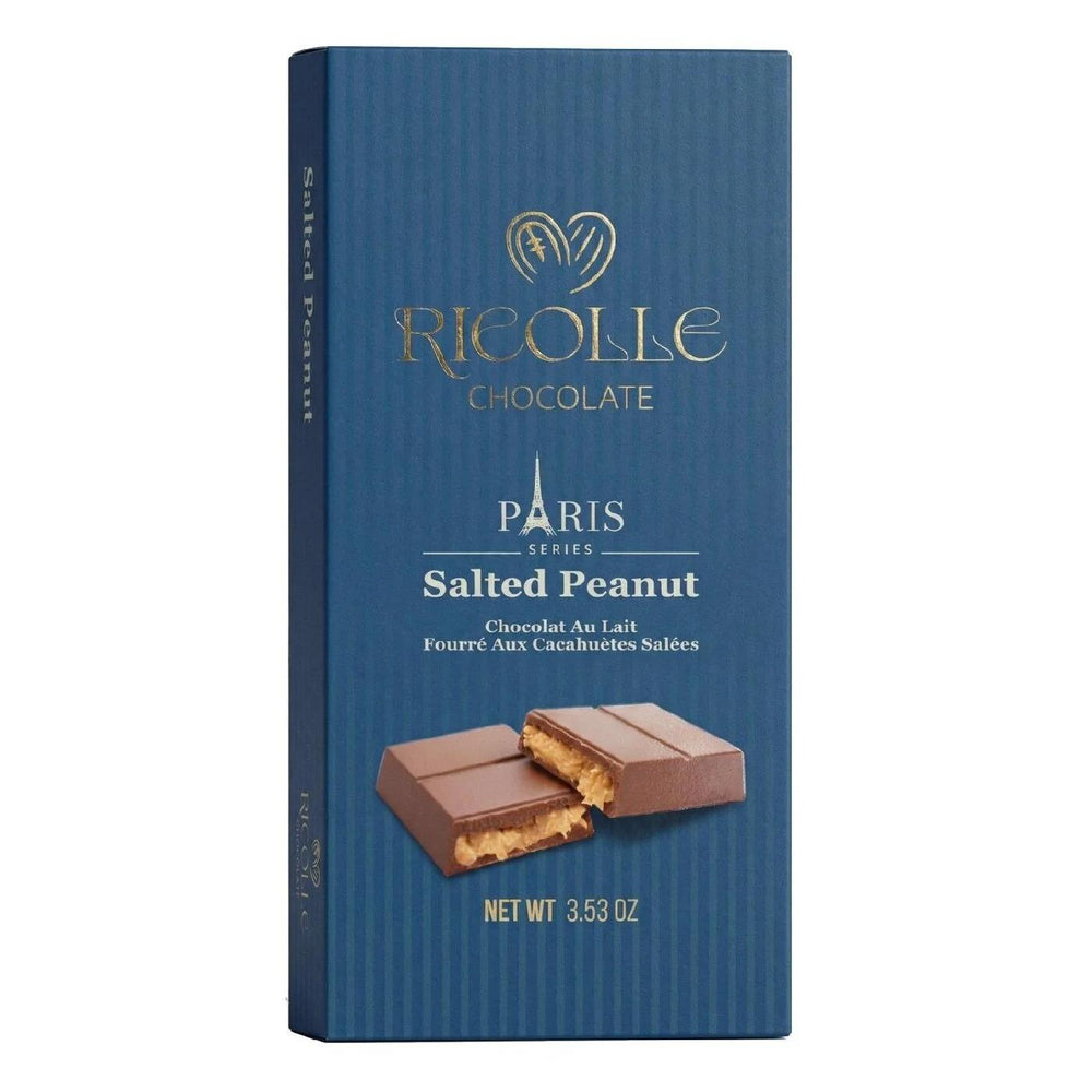 Ricolle Salted Peanut Chocolate Paris Bar 100g