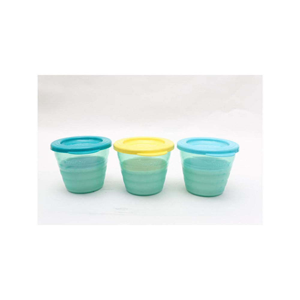 Mycey 3-Piece Breast Milk Storage Container Set with Leakproof Lids - Convenient Baby Food Storage for - view 3