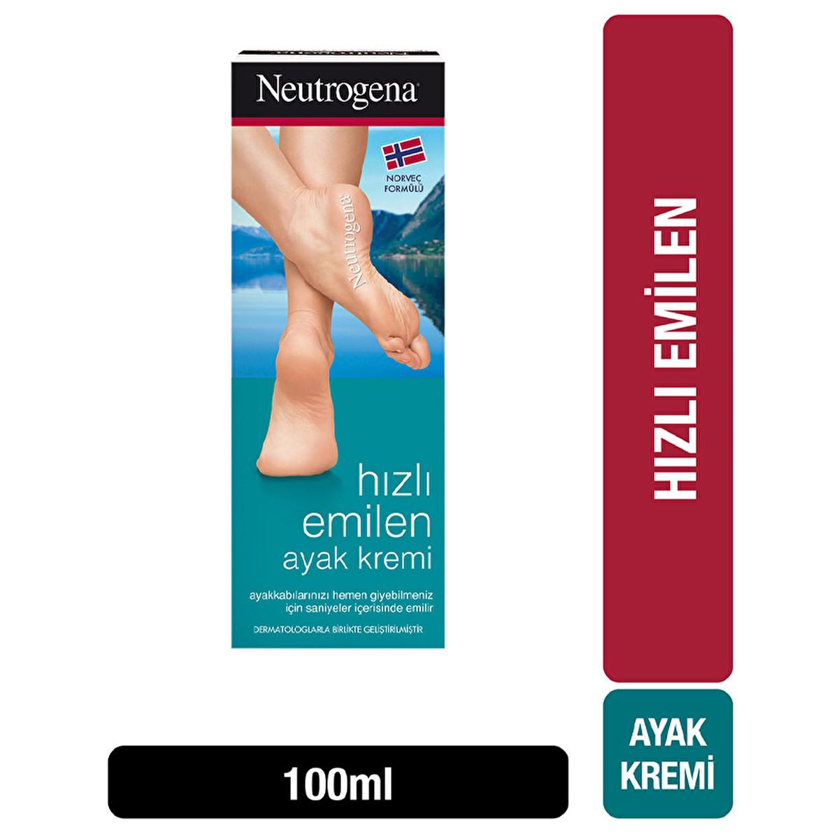 neutrogena fast absorbing foot cream front view, neutrogena foot cream texture, neutrogena foot cream on a pair of feet Neutrogena Fast Absorbing Foot Cream - 24 Hour Hydration for Dry Skin | 3.4 fl. oz. Neutrogena Fast Absorbing Foot Cream - 24 Hour Moisture | 3.4 fl. oz. neutrogena, foot-cream, dry-skin-care, moisturizer, hydrating-foot-cream, fast-absorbing, skin-care, intense-hydration, personal-care, ai-generated