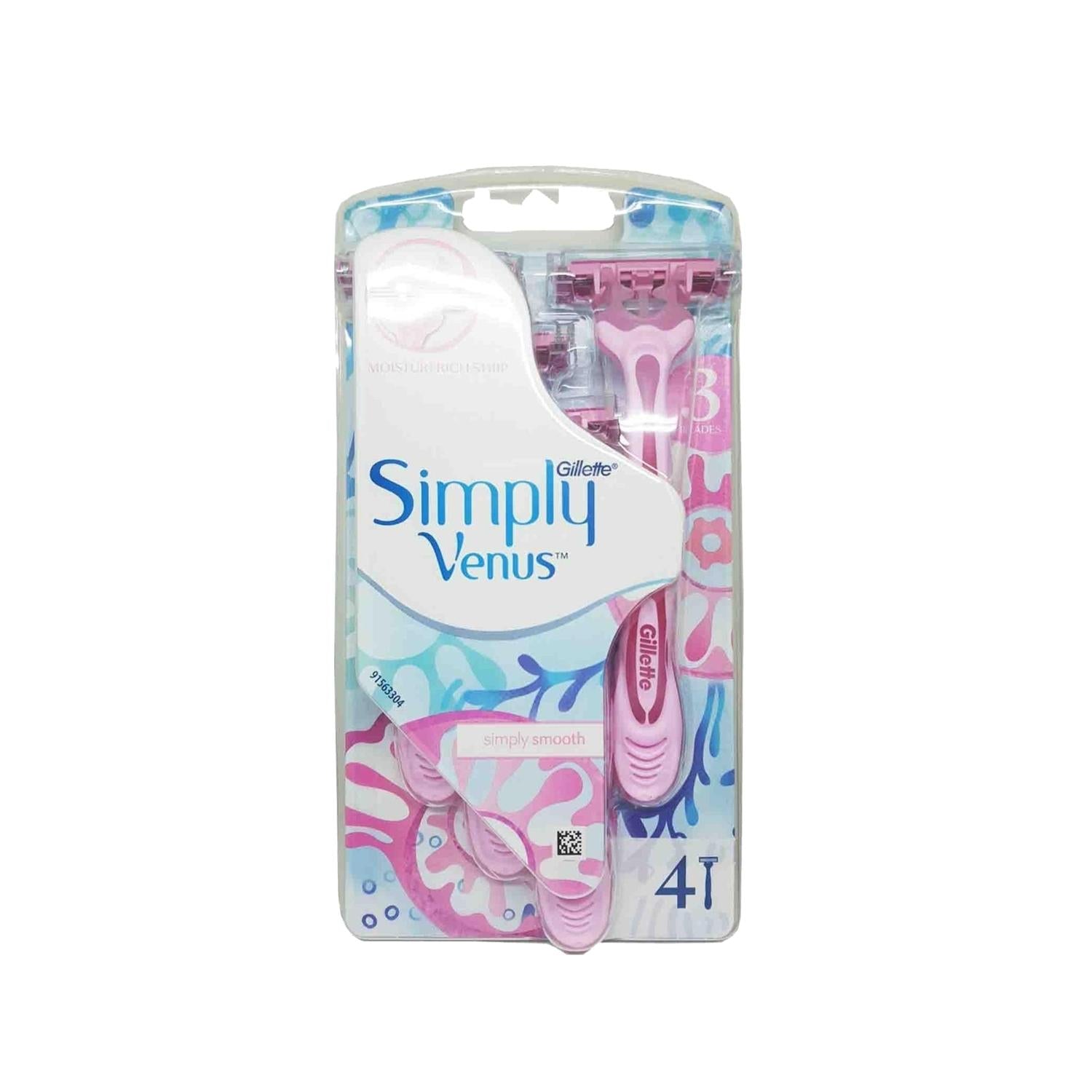 Gillette Venus Disposable Razors for Women - 3-Blade Razor for Smooth Shaving, Pack of 4 Gillette Venus Disposable Razors for Women - Pack of 4 Disposable razor blades for women, Gillette Venus razors, Women's grooming products, Personal care razors, Female shaving razors, Women's shaving, Disposable razors, Gillette Venus, Women's personal care, Shaving razors for women, Smooth shaving, Close shave, Ingrown hair prevention, Sensitive skin razors