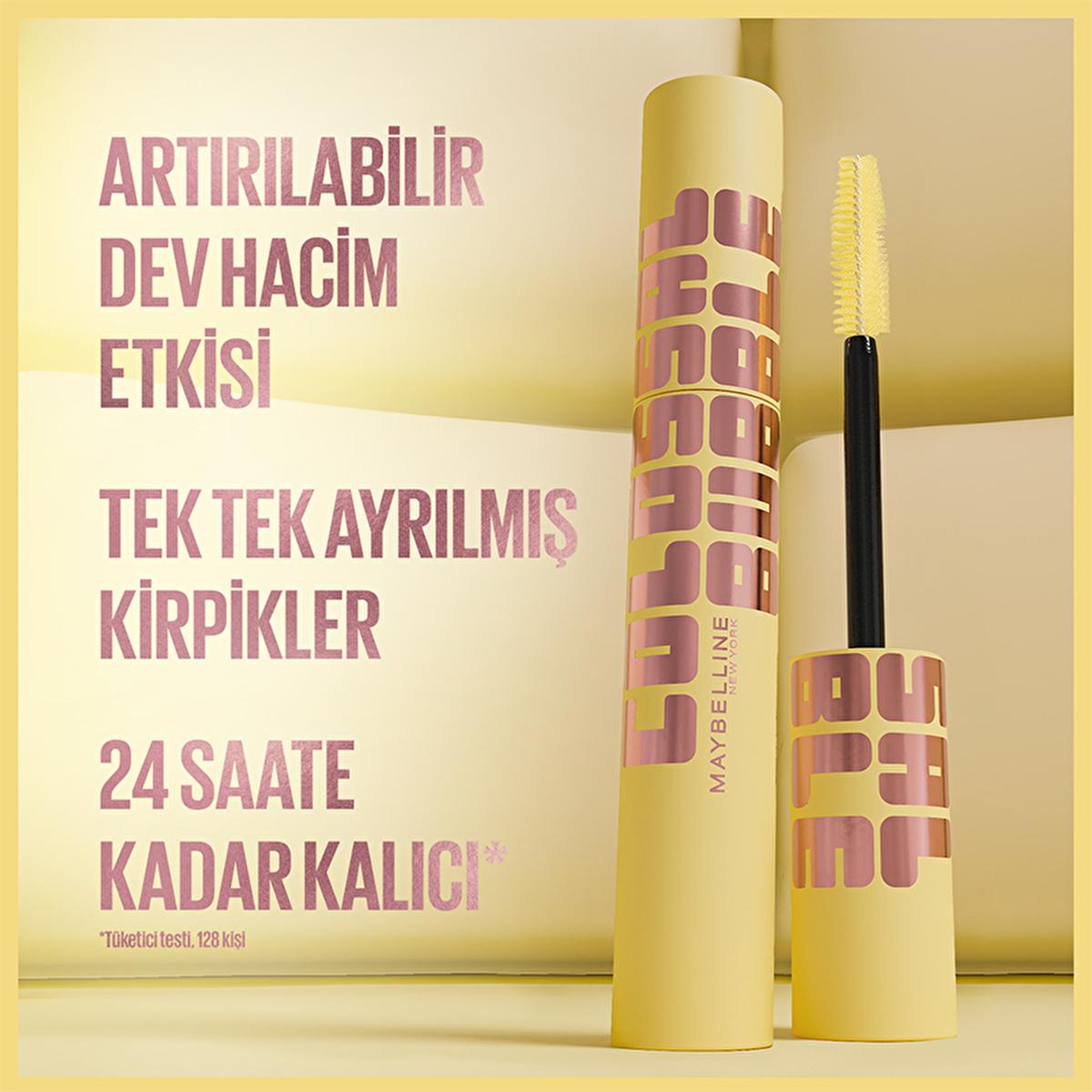 Maybelline Colossal Bubble Mascara - Extreme Volume, Clump-Free, 24HR Wear - Long Lasting Volumizing Mascara Maybelline Colossal Mascara: Volumizing, Long Lasting - Shop Now! mascara, volumizing mascara, long lasting mascara, lash volume, Maybelline mascara, bubble mascara, clump-free mascara, 24 hour mascara, makeup, eye makeup, volumizing, long lasting, clump free, beauty, cosmetics, lash enhancement, dramatic lashes, makeup enthusiasts, gifts for her, root to tip brush, lightweight mascara, smudge proof 