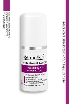 dermoskin eye treatment complex 15ml bottle, before and after using dermoskin eye treatment, key ingredients of dermoskin eye treatment Dermoskin Eye Treatment Complex - Reduce Dark Circles | 15ml Dermoskin Eye Treatment - Reduce Dark Circles | 15ml dermoskin, eye-treatment, dark-circles, anti-aging, sensitive-skin, eye-care, moisturizer, skincare, under-eye, ai-generated