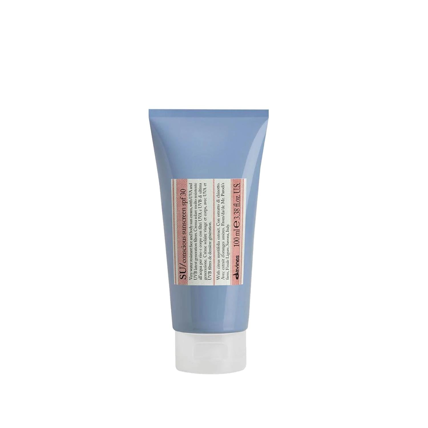 Davines SU Conscious Sunscreen SPF 30 - Gentle Sun Protection for Sensitive Skin Davines SPF 30 Sunscreen for Sensitive Skin Sunscreen SPF 30, Davines sunscreen, Conscious skincare, Sun protection, SPF 30 sun cream, gentle sun protection, sensitive skin sunscreen, eco-friendly sunscreen, sustainable skincare, outdoor enthusiasts, beach essentials