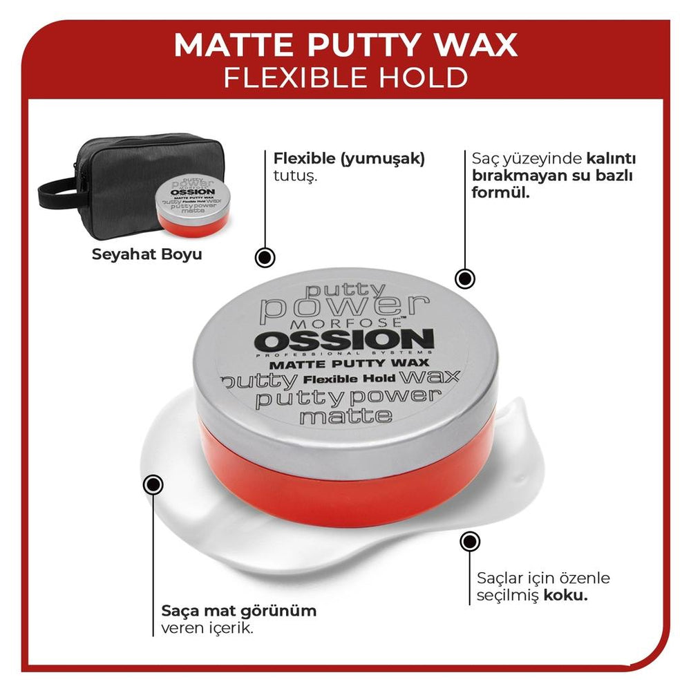 Morfose Ossion Putty Matte Wax for Strong Hold and Texture 60 ml