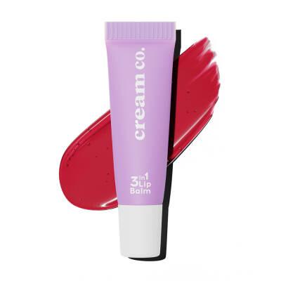 Cream Co. 3-in-1 Lip Balm Strawberry Sorbet - Natural Moisturizing Lip Care - view 2