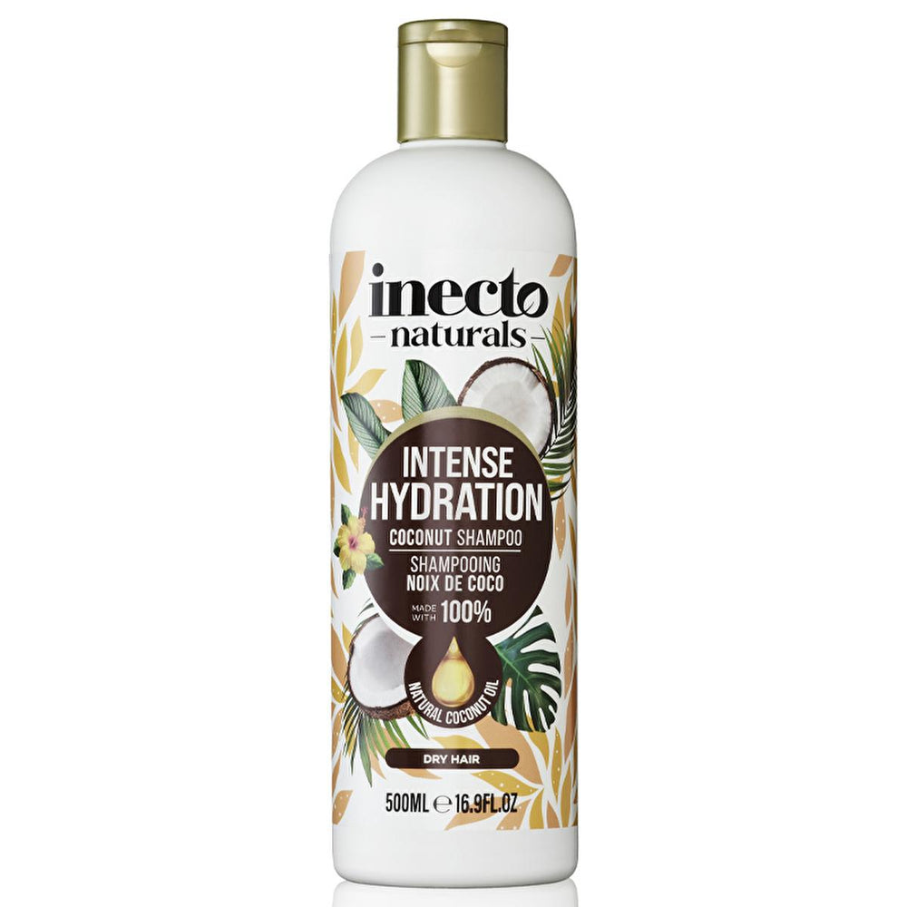 Inecto Coconut Oil Shampoo 500ml - Nourishing Dry Hair with Organic Coconut Oil - Shampoo