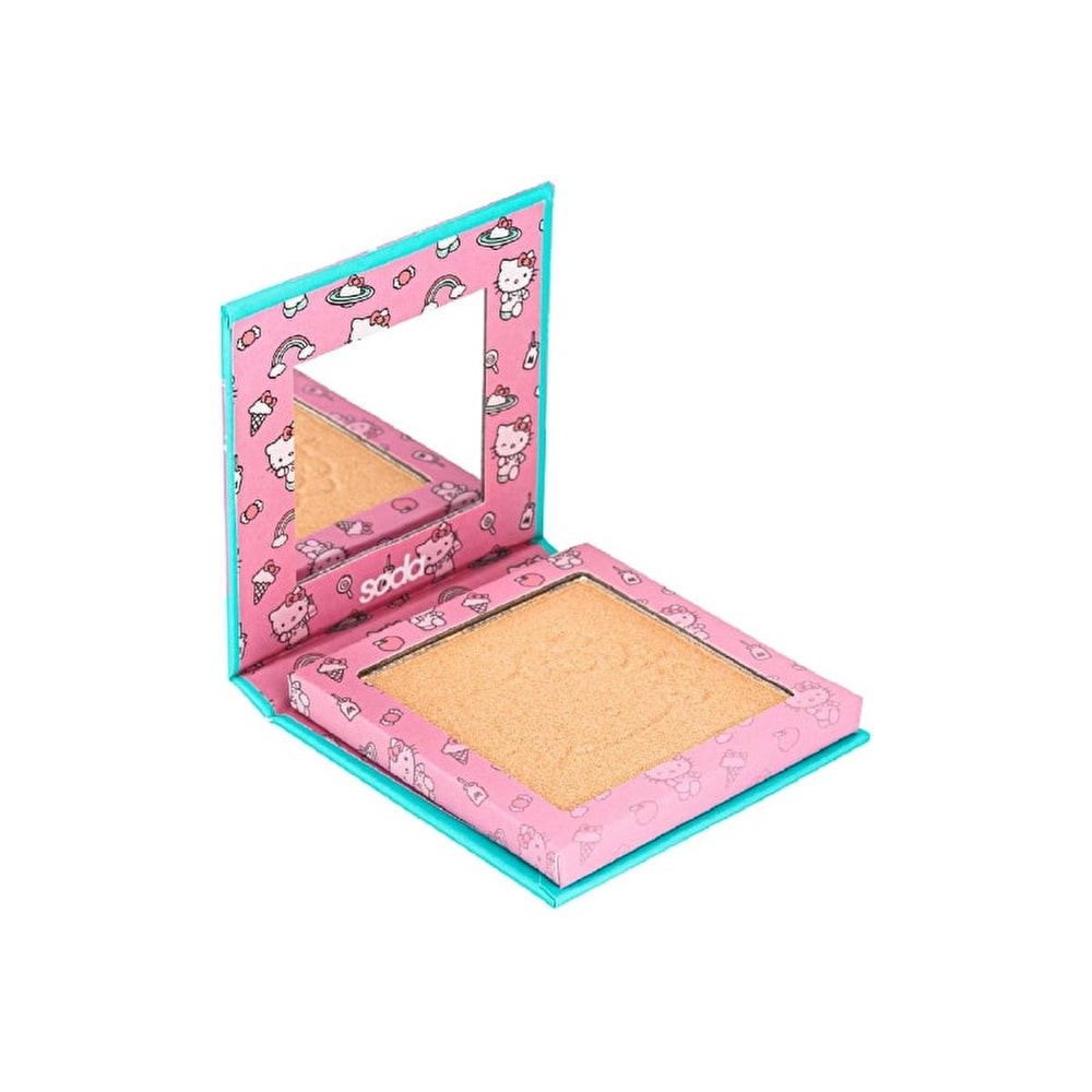 Soda Hello Kitty Highlighter - Natural Glow Makeup for Daily or Creative Looks - Highlighter