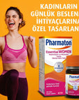 Pharmaton Essential Women Multivitamin Supplement for Women's Health - Daily Vitamin and Mineral Supplement for - view 2