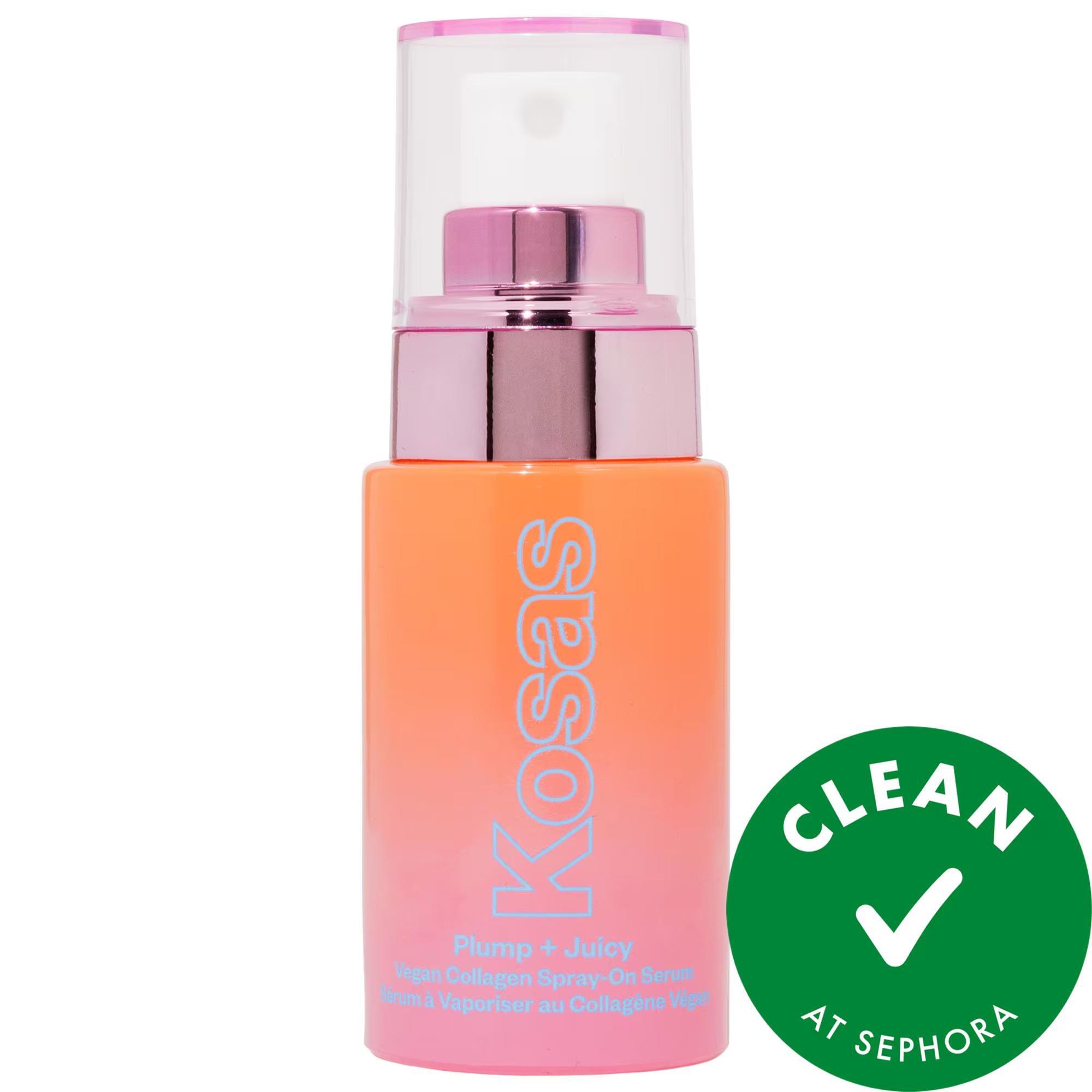 Mini Plump + Juicy Vegan Collagen + Probiotic Spray-On Serum: Hydrates, Firms &amp; Lifts Skin - Cruelty-Free Anti-Aging Skincare Vegan Collagen Serum: Plump, Lift &amp; Hydrate Skin Naturally vegan collagen serum, probiotic face serum, anti-aging serum, cruelty-free skincare, spray on face serum, lifting and plumping serum, hyaluronic acid serum, vegan skincare, collagen boosting serum, eco-friendly serum, vegan collagen, probiotics, peptides, hyaluronic acid, spray serum, face serum, skincare, anti-aging, cruelty