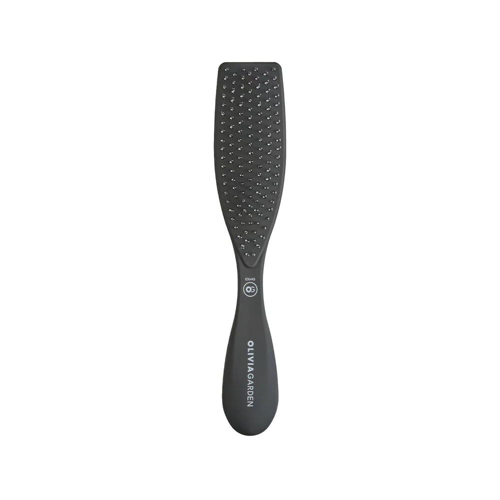 Olivia Garden Essential Style Wet Thick Hair Brush - Gentle Detangling, Reduces Breakage - Matt Black Finish Olivia Garden Wet/Thick Hair Brush - Detangle & Style Wet hair brush, Thick hair brush, Olivia Garden brush, Matt black hairbrush, Detangling brush for wet hair, Brush for thick, wet hair, Hairbrush for detangling, Styling brush for thick hair, hair brush, wet brush, thick hair, detangling, matt black, styling brush, hair care, women's hair, hair tools, breakage reduction, gentle detangling, durable 