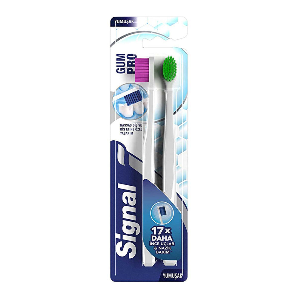 Signal Soft Bristle Manual Toothbrush - Gentle Oral Care, Ergonomic Design for Effective Teeth Cleaning - image 9