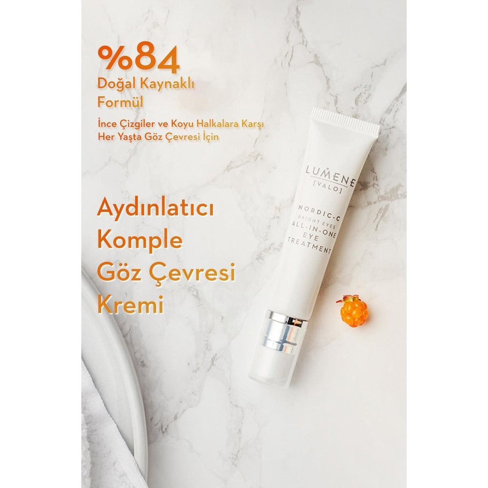 Lumene Bright Eyes All-In-One Multi-Purpose Eye Cream - Anti-Aging, Brightening, Vegan Formula for All Skin Types - view 5