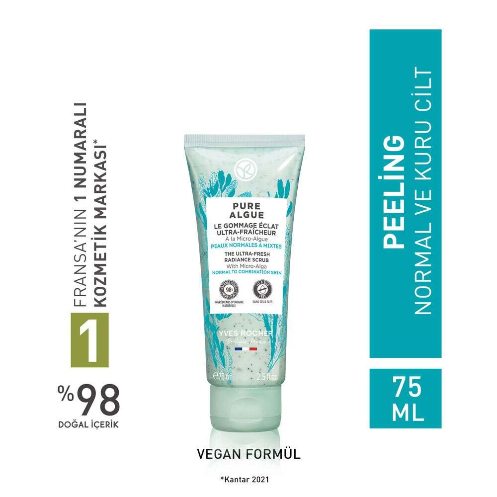 Pure Algue Facial Peeling Gel for Normal to Dry Skin - Gentle Exfoliation, Natural Skincare, pH Balanced Pure Algue Facial Peeling Gel - Gentle Exfoliation for Normal to Dry Skin facial peeling gel, natural skincare, gentle exfoliation, normal to dry skin, pH balanced skincare, bamboo powder, ultra-fresh gel, moisturizing, revitalizing, skincare routine, sensitive skin, brightening, radiant complexion