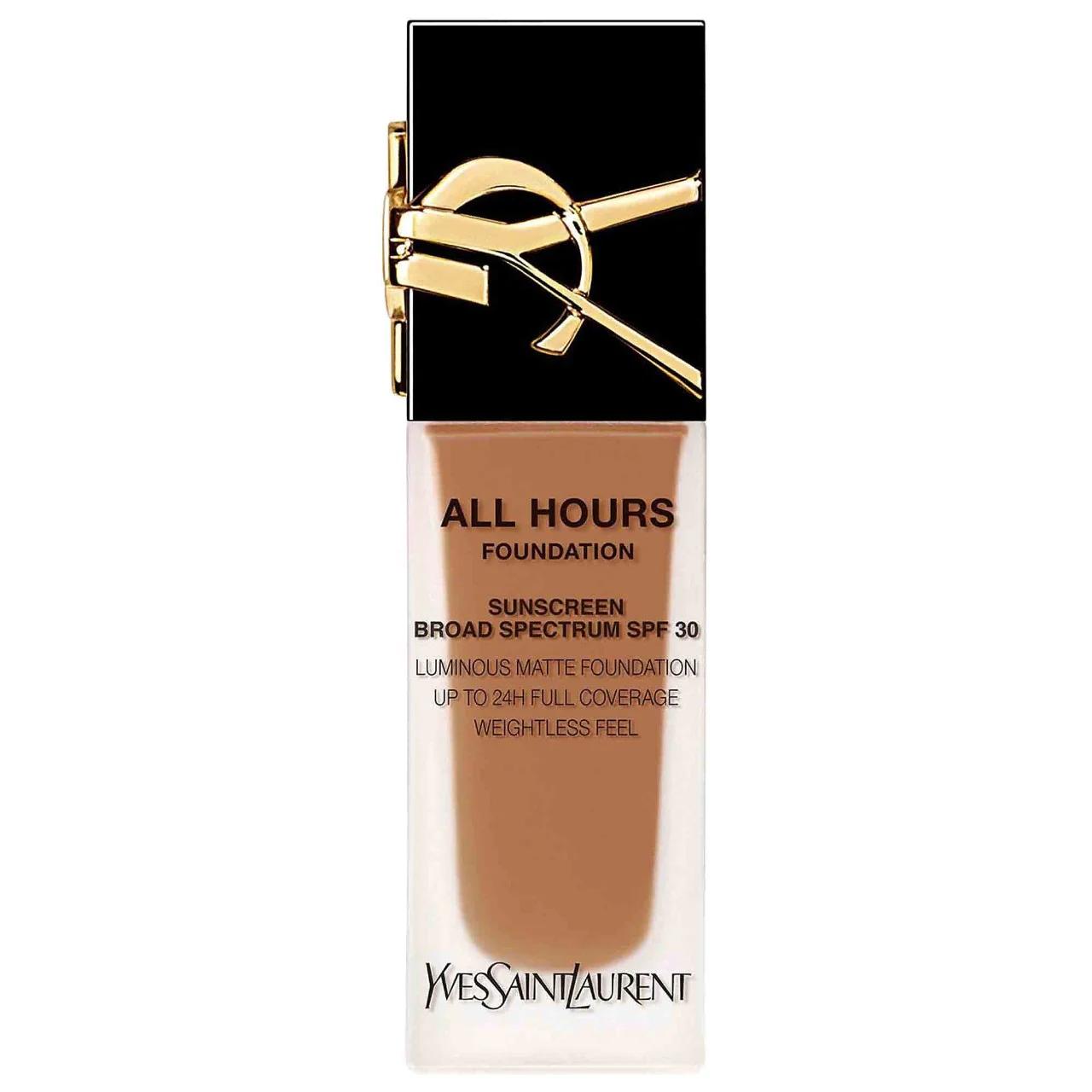 All Hours 24H Longwear Liquid Foundation with Hyaluronic Acid & SPF 30 - Matte Finish, Waterproof & Transfer Proof All Hours 24H Foundation - Matte Finish & Hydrating long-lasting liquid foundation, matte finish foundation, SPF 30 foundation, hyaluronic acid foundation, waterproof foundation, transfer proof makeup, 24H coverage, skincare benefits, All Hours cosmetics, makeup for normal skin, makeup for dry skin, makeup for oily skin, makeup for combination skin, foundation with SPF, durable foundation, heat