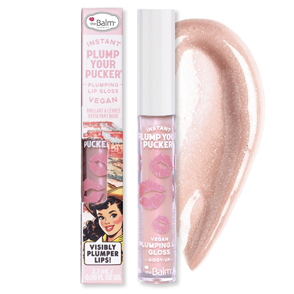 theBalm Instant Plump Your Pucker Lip Plumper Gloss: Get Fuller, Hydrated Lips Naturally! Vegan, Cruelty-Free, Non-Sticky, Available in 5 Stunning Shades theBalm Lip Plumper Gloss: Get Fuller Lips, Cruelty-Free! lip plumper gloss, theBalm lip gloss, plumping lip gloss, non-sticky lip gloss, organic lip gloss, vegan lip gloss, cruelty-free lip gloss, lip gloss for fuller lips, hydrating lip gloss, lip volumizer, lip gloss, lip plumper, fuller lips, vegan cosmetics, cruelty-free makeup, moisturizing lip gloss