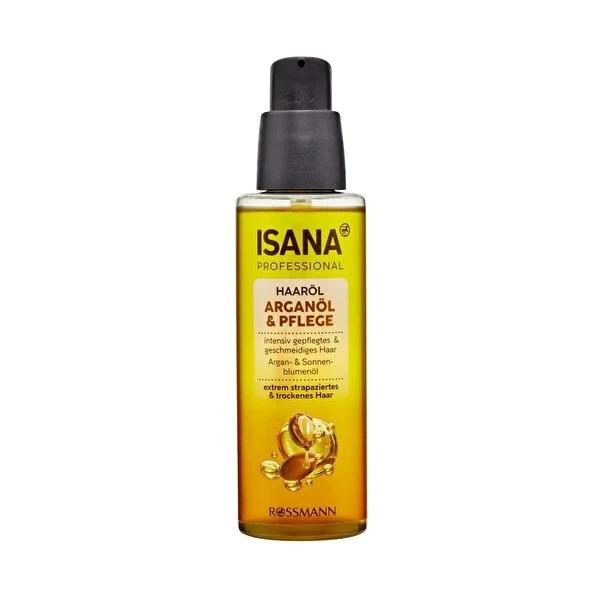 Isana Professional Argan Hair Care Oil for Dry & Damaged Hair - 100ml Vegan & Dermatologically Tested Isana Argan Hair Oil for Dry & Damaged Hair - Vegan & Tested hair care oil, argan oil hair treatment, vegan hair care, dermatologically tested hair products, dry and damaged hair repair, hair nourishment, argan oil benefits, cruelty-free hair care, natural hair care, hair moisturizing, frizz reduction, hair health, hair shine, Isana Professional, Rossmann