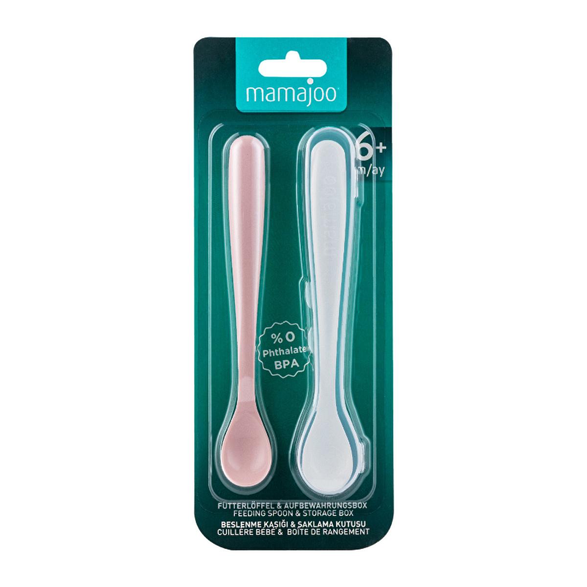 Mamajoo Ergonomic Baby Feeding Spoons with Storage Case - BPA-Free, Dishwasher Safe, and Sterilizable Mamajoo Baby Feeding Spoons - Ergonomic & BPA-Free baby feeding spoons, ergonomic baby spoons, baby feeding utensils, storage case for baby spoons, BPA-free baby spoons, sterilizable baby feeding accessories, baby feeding essentials, baby care products, Mamajoo baby products