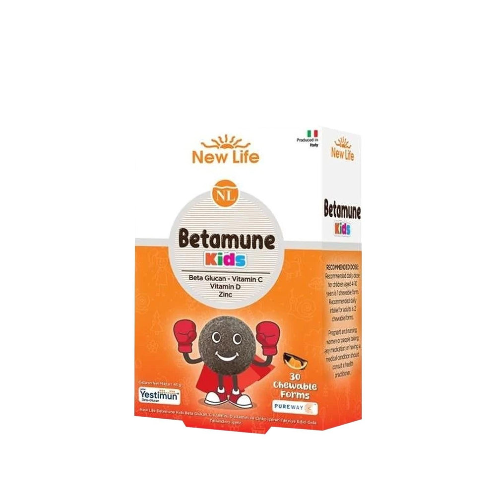 New Life Betamune Kids Chewable Immune System Supplement for Children - Boosts Immunity with Beta Glukan, Vitamin C & Zinc - image 2