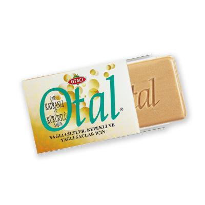 Otacı Otal Pine Tar & Sulfur Soap: Natural Oil Balancing Bar for Oily Skin, Dandruff Control & Seborrheic Dermatitis Relief Otacı Otal Pine Tar Soap: Oily Skin & Dandruff Control pine tar soap, sulfur soap, oily skin soap, dandruff shampoo bar, oil balancing soap, natural soap for oily skin, soap for seborrheic dermatitis, pine tar, sulfur, oily skin, dandruff, shampoo bar, oil balancing, natural soap, seborrheic dermatitis, skin care, hair care, oily hair, acne, skin cleansing, hair cleansing, natural skin