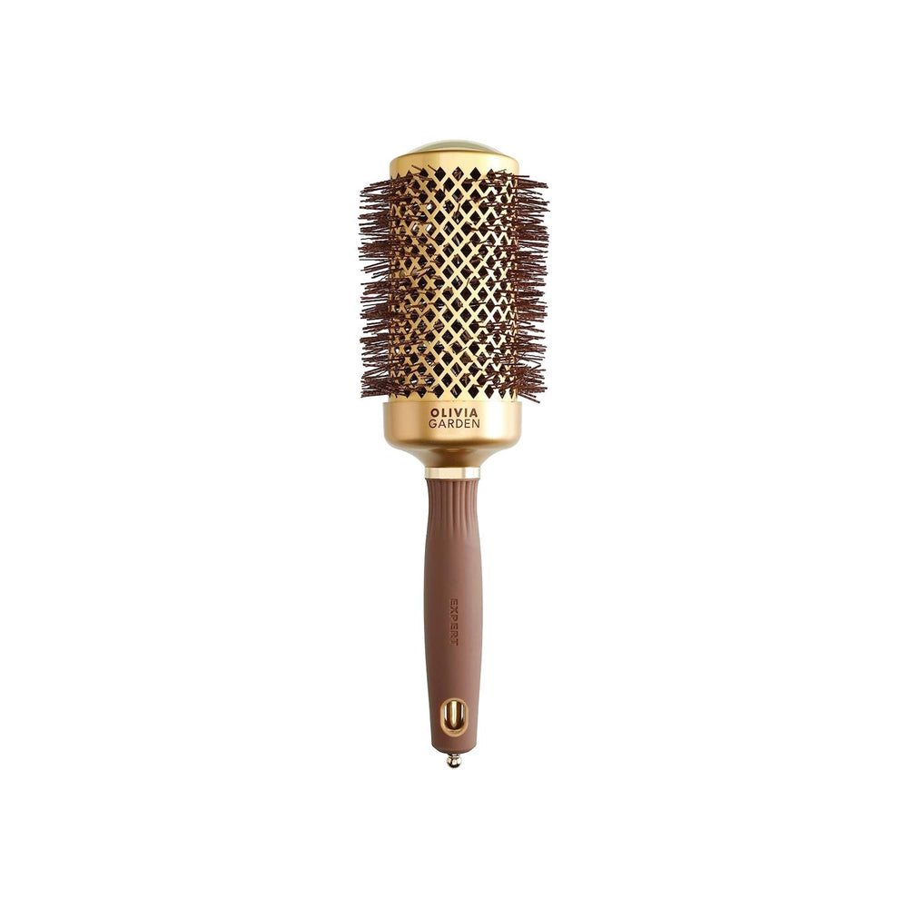 Olivia Garden Expert Blowout Shine Wavy Bristles Hair Brush - Professional Blowout Styling & Reduced Tangles - Gold & Brown Olivia Garden Expert Blowout Hair Brush - Shine & Detangle Hair Brush, Blowout Brush, Wavy Bristles Hair Brush, Olivia Garden Hair Brush, Professional Hair Care Tools, Hair Styling Tools, Beauty Essentials, Hair Detangling, Blowout Styling, Premium Hair Brushes, Gold Hair Brush, Brown Hair Brush, High-Quality Hair Care