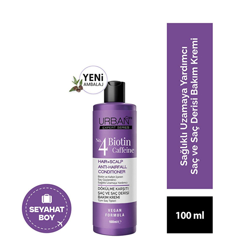 Urban Care Expert Biotin & Caffeine Hair Cream 3.38 fl oz - Anti-Hair Loss, Vegan Hair Growth Serum for - Face Serum