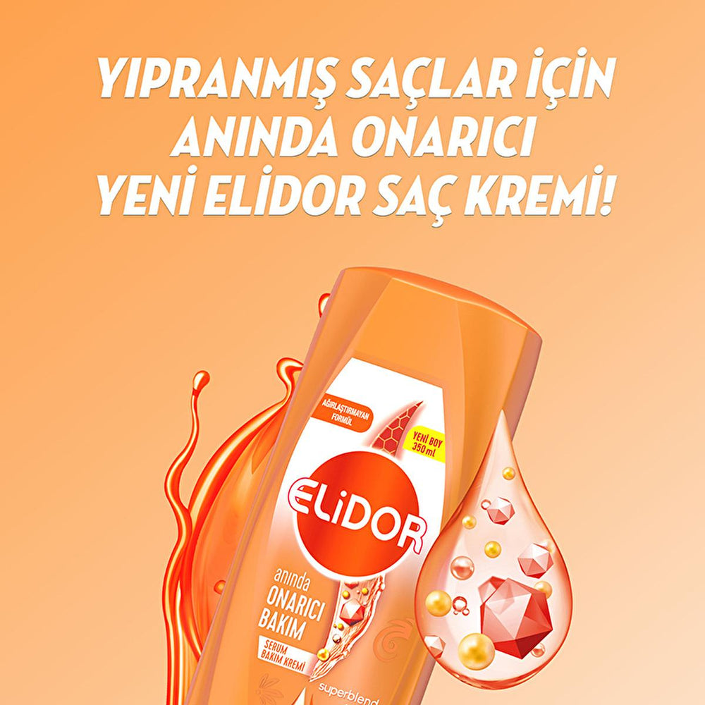 Elidor Hair Care Cream - Nourishing Keratin Treatment with C Vitamin & Seramide for Damaged Hair - view 5